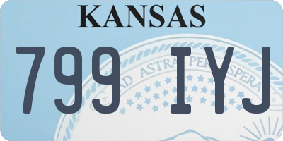 KS license plate 799IYJ