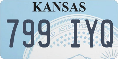 KS license plate 799IYQ