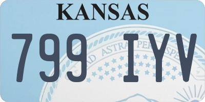 KS license plate 799IYV