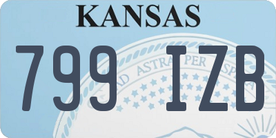 KS license plate 799IZB