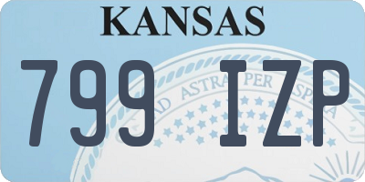 KS license plate 799IZP