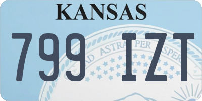 KS license plate 799IZT