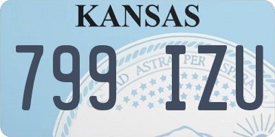 KS license plate 799IZU