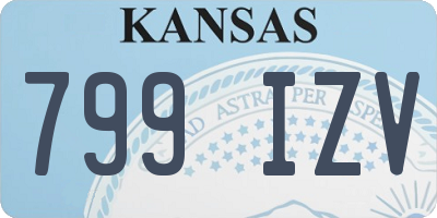 KS license plate 799IZV