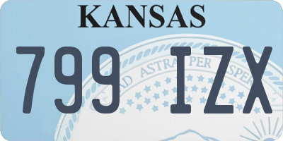 KS license plate 799IZX