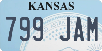 KS license plate 799JAM