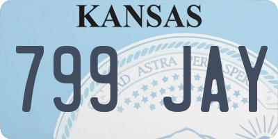 KS license plate 799JAY