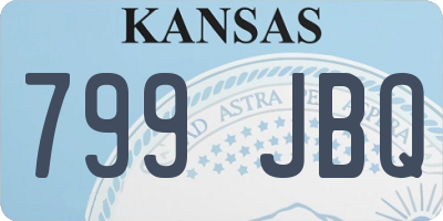 KS license plate 799JBQ