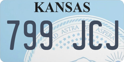 KS license plate 799JCJ