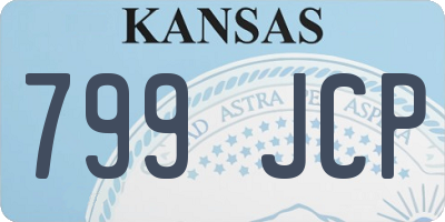 KS license plate 799JCP
