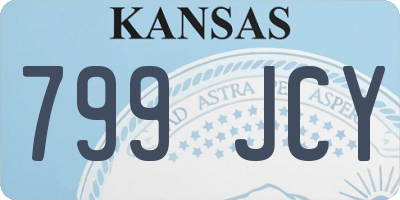 KS license plate 799JCY