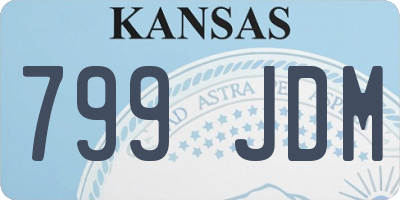 KS license plate 799JDM
