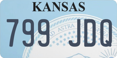 KS license plate 799JDQ