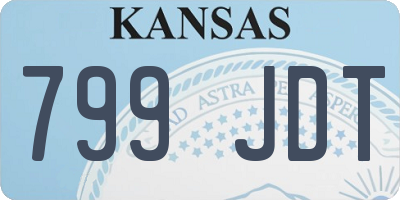 KS license plate 799JDT