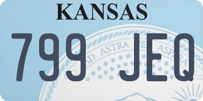 KS license plate 799JEQ