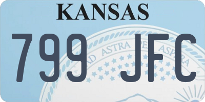 KS license plate 799JFC