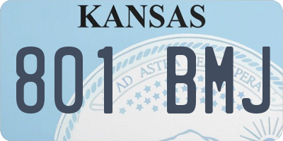 KS license plate 801BMJ