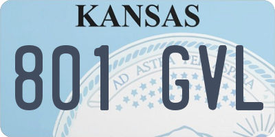 KS license plate 801GVL