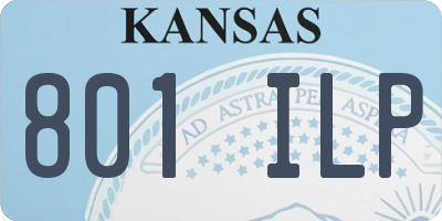 KS license plate 801ILP