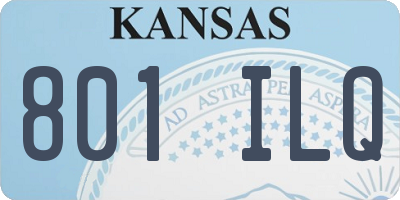 KS license plate 801ILQ