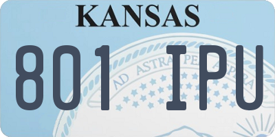 KS license plate 801IPU
