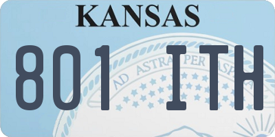 KS license plate 801ITH