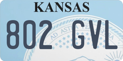 KS license plate 802GVL