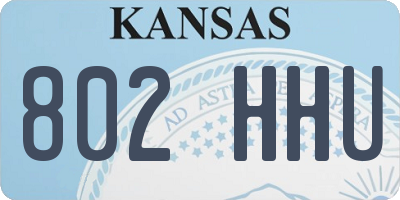 KS license plate 802HHU