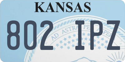 KS license plate 802IPZ