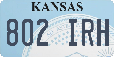 KS license plate 802IRH