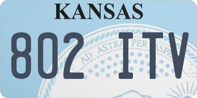 KS license plate 802ITV