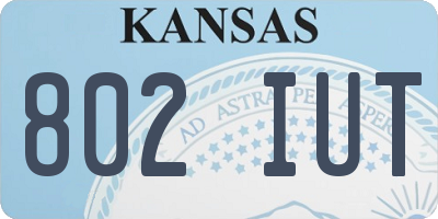KS license plate 802IUT