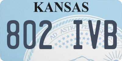 KS license plate 802IVB