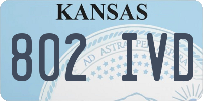 KS license plate 802IVD