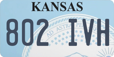 KS license plate 802IVH