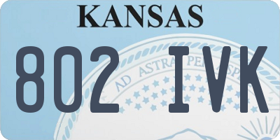 KS license plate 802IVK