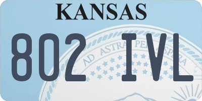 KS license plate 802IVL