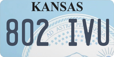 KS license plate 802IVU