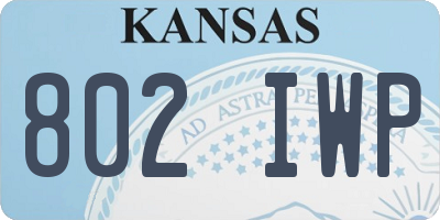 KS license plate 802IWP