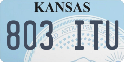 KS license plate 803ITU