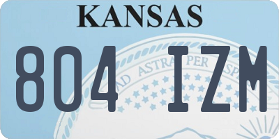 KS license plate 804IZM