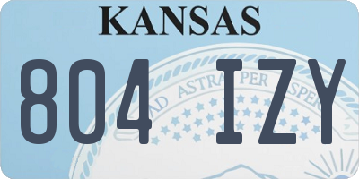 KS license plate 804IZY