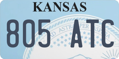 KS license plate 805ATC