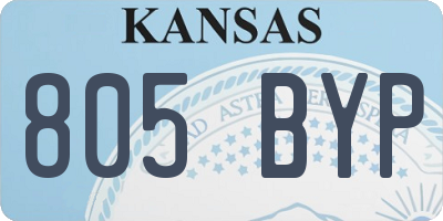 KS license plate 805BYP