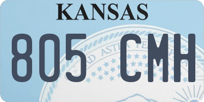 KS license plate 805CMH