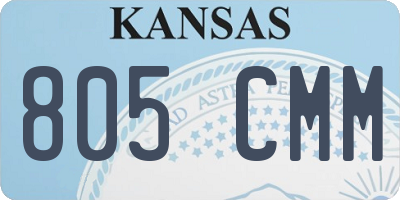 KS license plate 805CMM