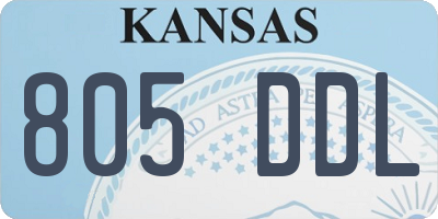 KS license plate 805DDL