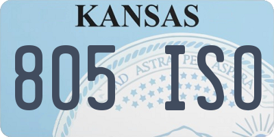 KS license plate 805ISO