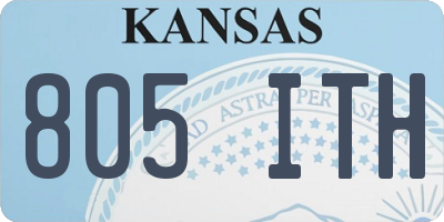 KS license plate 805ITH