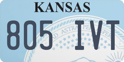 KS license plate 805IVT